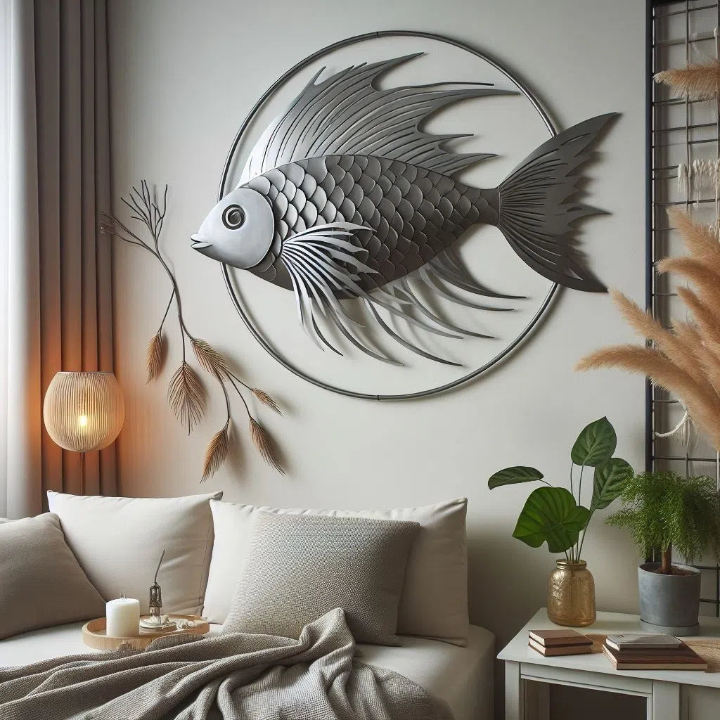 Aquatic Serenity Metal Artwork