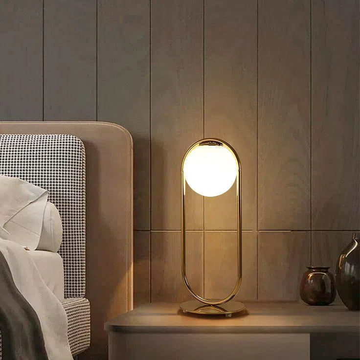 Modern Glass Globe Table Lamp